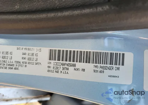 2015 Chrysler 200 Limited из США, поврежденный, VIN 1C3CCCAB0FN656088